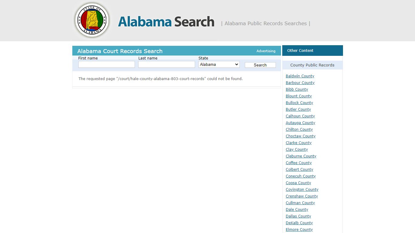 Hale County, Alabama – Court Records | Alabama - AL Search